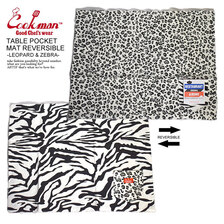 COOKMAN TABLE POCKET MAT REVERSIBLE -LEOPARD & ZEBRA- 233-03972画像
