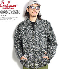 COOKMAN DELIVERY JACKET EX WARM PAISLEY -BLACK- 231-13415画像
