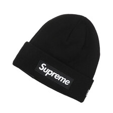 Supreme 21FW New Era Box Logo Beanie BLACK画像