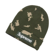 Supreme 21FW New Era Box Logo Beanie OLIVE RUSSIAN CAMO画像