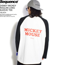 Sequence by B-ONE-SOUL DISNEY MICKEY RAGLAN LONG SLEEVE TEE T-2370905画像