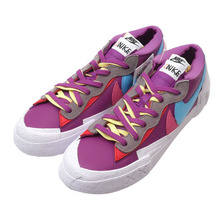 NIKE &times; sacai &times; KAWS BLAZER LOW PURPLE DUSK/LAGOON PULSE-WHITE DM7901-500画像