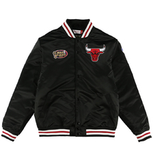 Mitchell & Ness CHAMP CITY SATIN JACKET CHICAGO BULLS OJBF3232CBUB画像