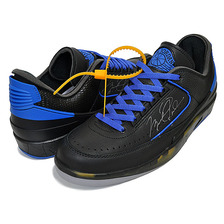 NIKE AIR JORDAN 2 RETRO LOW SP OFF-WHITE black/varsity royal DJ4375-004画像