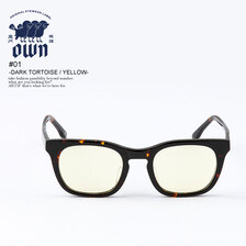 OWN #01 DARK TORTOISE/YELLOW OW-01DT-YL画像