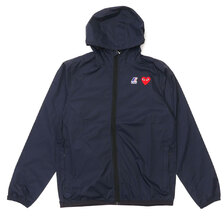 PLAY COMME des GARCONS &times; K-WAY PACKABLE FULL ZIP JACKET NAVY画像