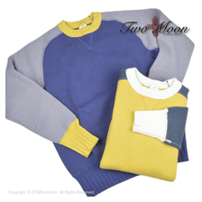 Two Moon no.25303 Freedom sleeve sweat画像