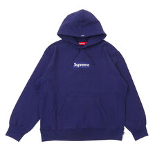 Supreme 21FW Box Logo Hooded Sweatshirt WASHED NAVY画像