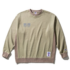 Russell Athletic &times; Kinetics REFLECTIVE CREW SWEAT KHAKI KA21SPCA01画像