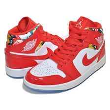 NIKE AIR JORDAN 1 MID SE BARCELONA SWEATER chile red/white-pollen DC7294-600画像