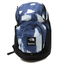 Supreme &times; THE NORTH FACE 21FW Bleached Denim Print Pocono Backpack INDIGO画像