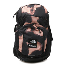 Supreme &times; THE NORTH FACE 21FW Bleached Denim Print Pocono Backpack BLACK画像