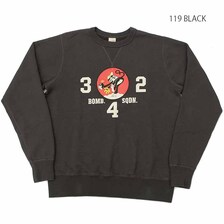 Buzz Rickson's SET-IN CREW NECK SWEAT SHIRT "342nd BOMB.SQ." BR68898画像