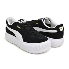 PUMA SUEDE MAYU PUMA BLACK - PUMA WHITE 380686-02画像