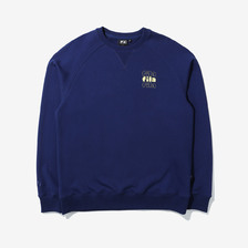 FILA x BTS 3 STEPS LOGO CREW NAVY BM1153-20画像