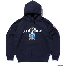 APPLEBUM &times; MLB NY Yankees Boy Sweat Parka NAVY画像