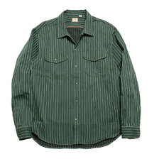 SUGAR CANE COKE STRIPE L/S WORK SHIRT SC28652画像