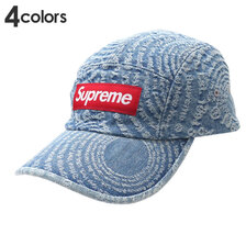 Supreme 21FW Circles Jacquard Denim Camp Cap画像