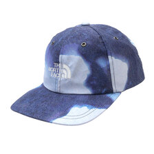 Supreme &times; THE NORTH FACE 21FW Bleached Denim Print 6-Panel INDIGO画像