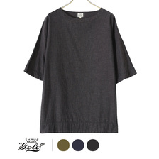 GOLD VAT DYE CHAMBRAY CREWNECK SHIRT 22A-GL38778画像