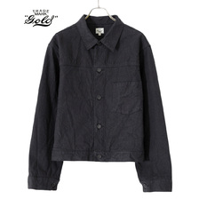 GOLD COTTON / SILK NEP TWILL BLOUSE 22A-GL15038画像