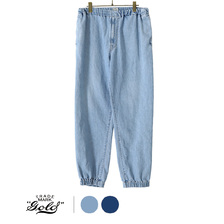 GOLD COTTON / LINEN DENIM JOGER PANTS 22A-GL42281画像