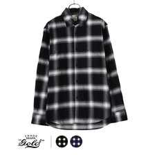 GOLD NEL CHECK REGULAR COLLAR SHIRT 22A-GL28774画像