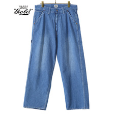 GOLD 10.5oz JELT DENIM PAINTER PANTS AGING MODEL HARD WASH 22A-GL41223H画像