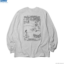 RADIALL &times; TOSHIKAZU NOZAKA CHEVY BOWL - CREW NECK T-SHIRT L/S (HEATHER GRAY) RAD-22SSS-PJW002画像