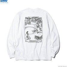 RADIALL &times; TOSHIKAZU NOZAKA CHEVY BOWL - CREW NECK T-SHIRT L/S (WHITE) RAD-22SSS-PJW002画像