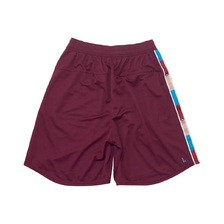 ballaholic b Playground Tape Zip Shorts crimson BHASH-00102画像