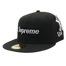 Supreme &times; New York Yankees 21FW Box Logo New Era BLACK画像