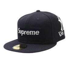 Supreme &times; New York Yankees 21FW Box Logo New Era NAVY画像