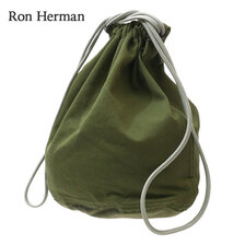 Ron Herman Twill Drawstring Pouch KHAKI画像
