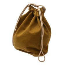 Ron Herman Twill Drawstring Pouch MUSTARD画像