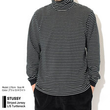 STUSSY Striped Jersey L/S Turtleneck 1140276画像