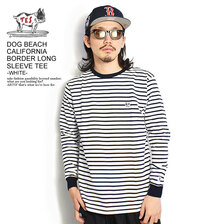 The Endless Summer TES DOG BEACH CALIFORNIA BORDER LONG SLEEVE TEE -WHITE- FH-2374312画像