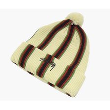 STUSSY Striped Pom Beanie 1321079画像