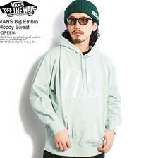 VANS Big Embro Hoody Sweat -GREEN- 122R1030800G画像