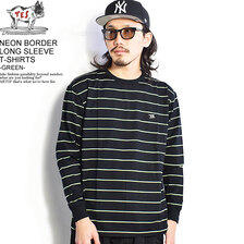 The Endless Summer TES NEON BORDER LONG SLEEVE T-SHIRTS -GREEN- FH-2374313画像
