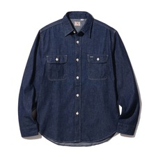 SUGAR CANE BLUE DENIM L/S WORK SHIRT SC27852画像