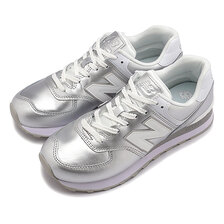 new balance WL574LA2 SILVER画像