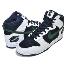 NIKE DUNK HI PREMIUM EMB SPORTS SPECIALTIES college navy/noble green DH0953-400画像