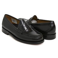 G.H.BASS LARSON MOC PENNY LOAFER BLACK LEATHER (LEATHER SOLE) BA11010H-000画像