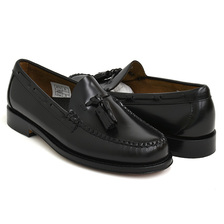 G.H.BASS LARKIN MOC TASSEL LOAFER BLACK LEATHER (LEATHER SOLE) BA11015H-000画像