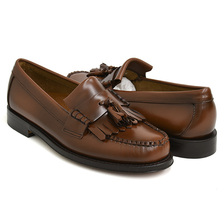 G.H.BASS LAYTON II MOC KILTIE LOAFER MID BROWN LEATHER (LEATHER SOLE) (WIDTH:E) BA11025H-033画像