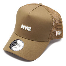 NEW ERA NYCメッシュ キャップ 9FORTY A-Frame Trucker カーキ 13056293画像
