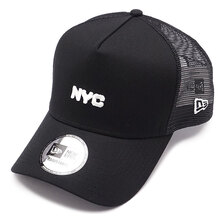 NEW ERA NYCメッシュ キャップ 9FORTY A-Frame Trucker ブラック 13056294画像
