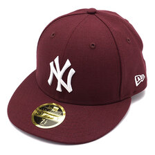 NEW ERA LP 59FIFTY MLB キャップ カスタム ニューヨーク・ヤンキース マルーン 13054423画像