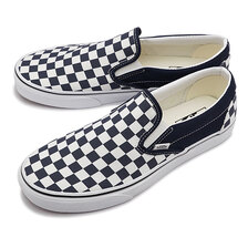 VANS HECKERBOARD CLASSIC SLIP-ON PARISIAN NIGHT/TRUE WHITE VN0A5JMHARY画像